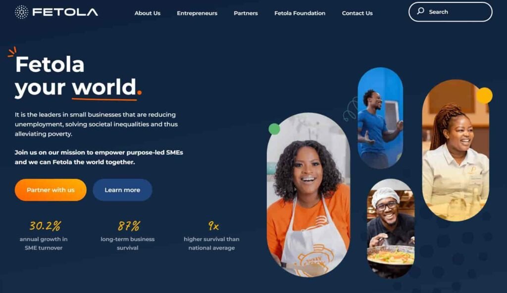 Fetola Landing Page Capture